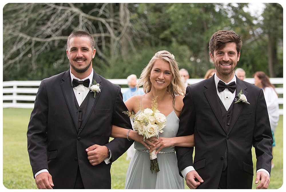 Maid of Honor Best Man Upstate New York Farm Wedding