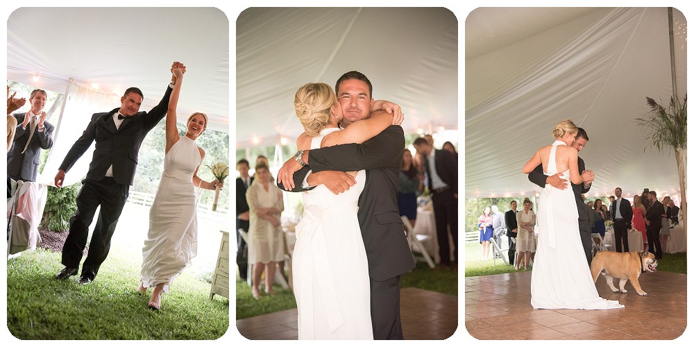 Wedding Introductions Upstate NY DJs Tent Wedding First Dance
