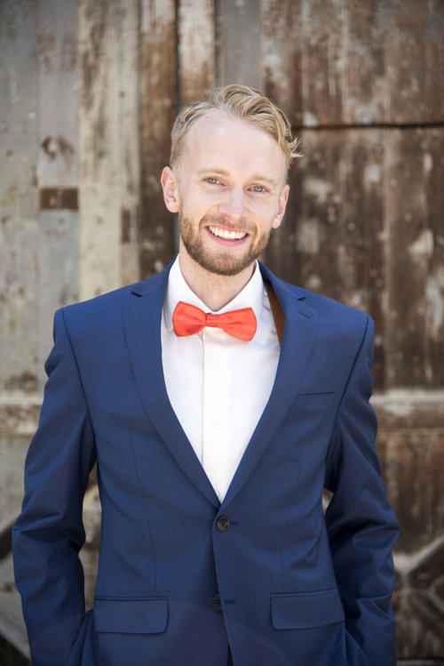 Here's a fun one: we have such a great time with our grooms and want to give them the attention they deserve. This photo captures our groom at a very flattering angle, but shows off his personality – fun and easygoing – to give it some uniqueness.