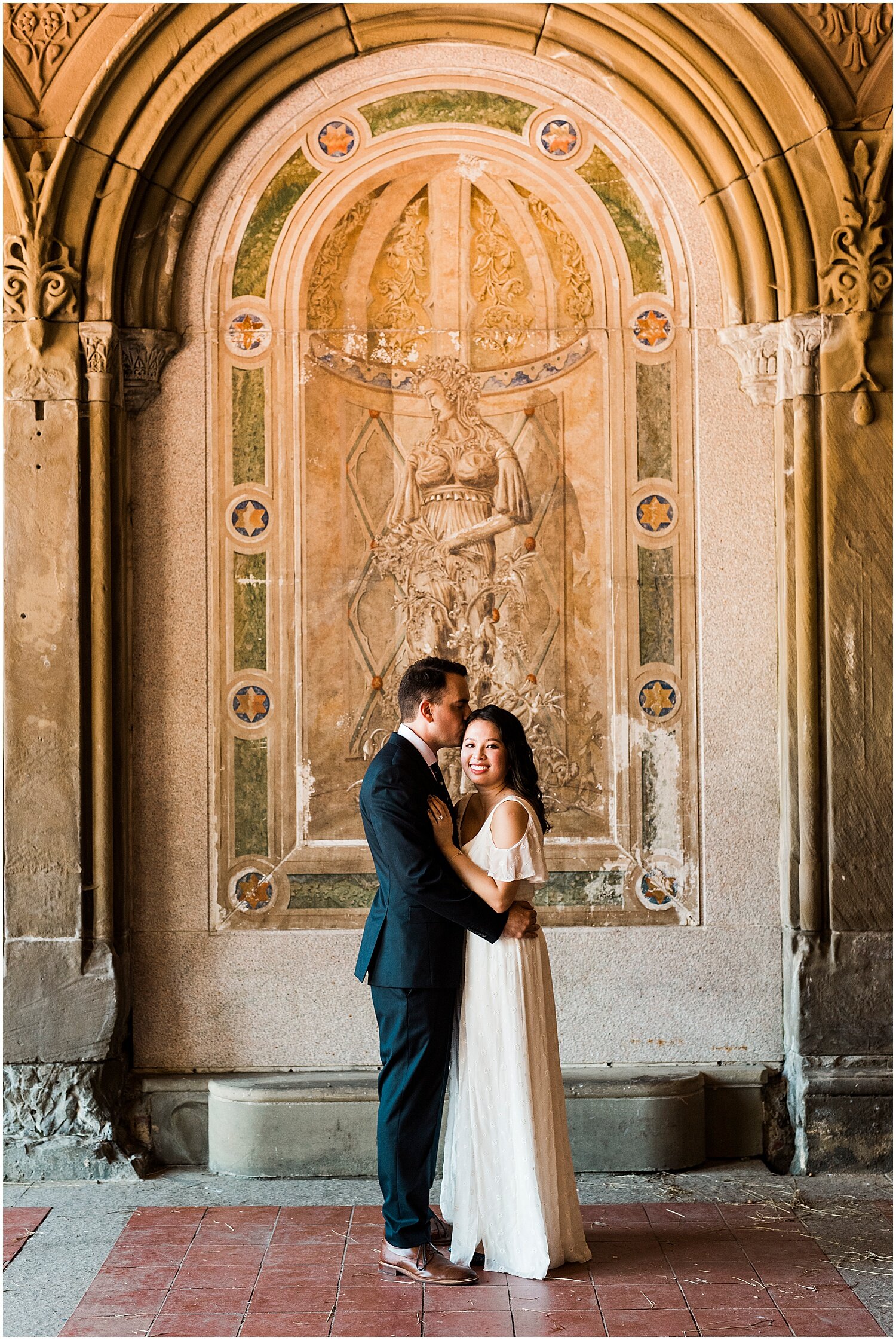 Bethesda Fountain  NY Central Park Wedding Ceremony