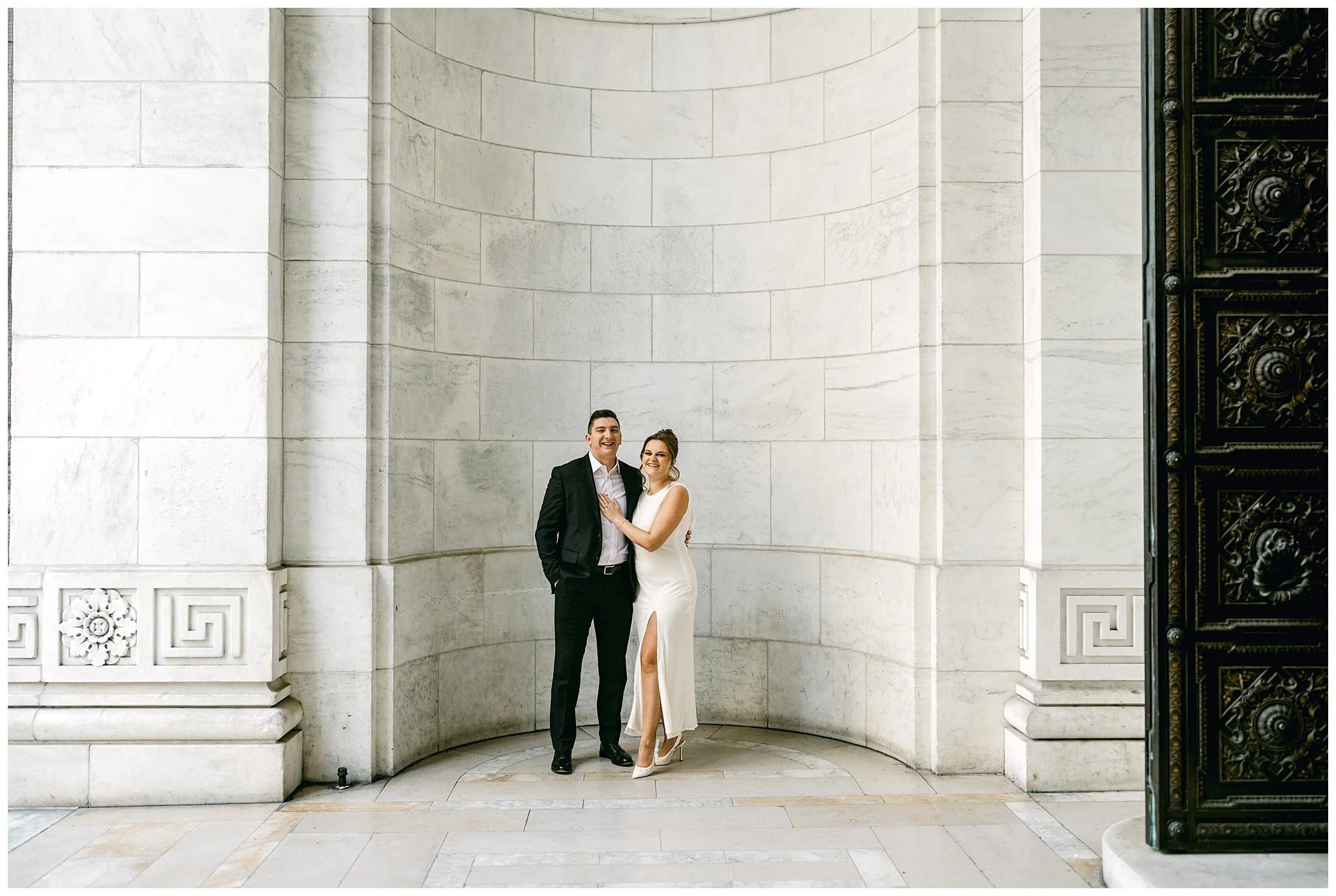 Engagement Photos at the New York Public Library | Apollo Fields Wedding Photography