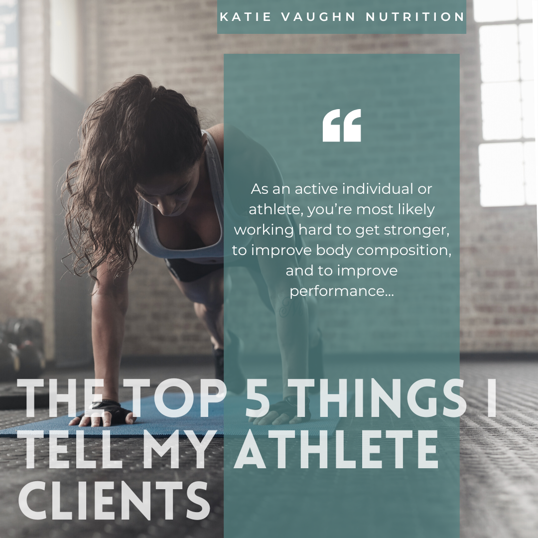 The Top 5 Things I Tell My Athlete Clients to Enhance Performance
