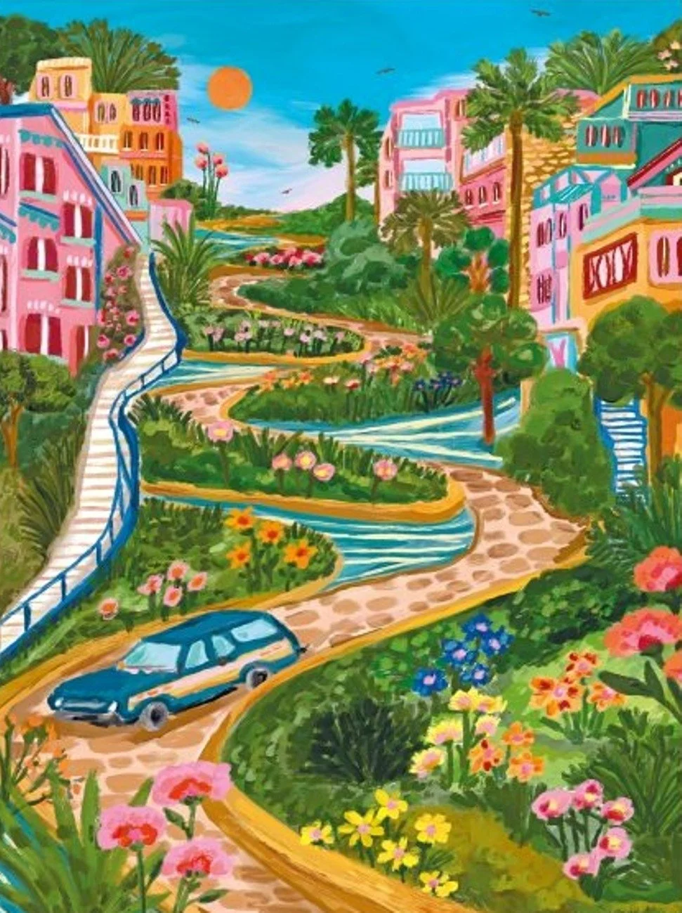 Lombard St. by Rose Art