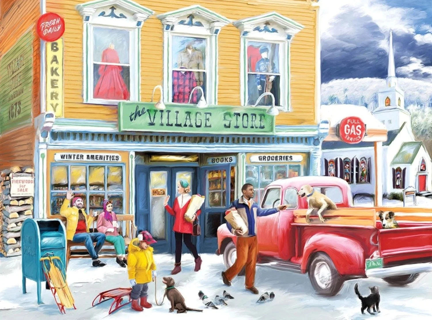 The Village Store - 500-piece by Spilsbury