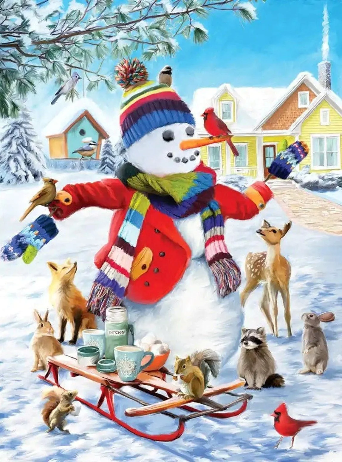Happy Winter Friends - 500-piece by Spilsbury