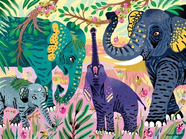Asian Elephants - 300-piece by Mudpuppy