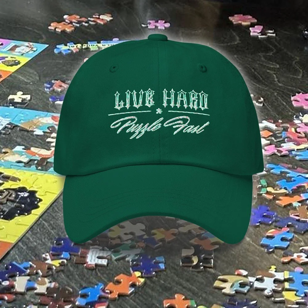 Live Hard - Puzzle Fast Hat on Puzzle Table - forest.jpg