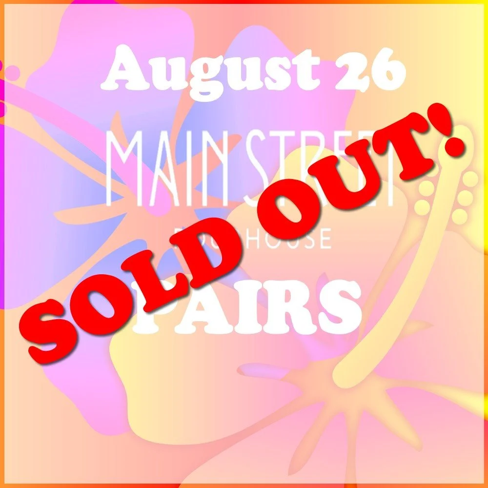 August 26 - Main Street Pourhouse - PAIRS