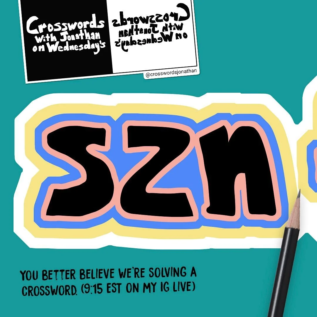 &lsquo;Tis the SZN. &lsquo;Tis the finale.

Tune in to crossword and see if we get renewed for a SZN 2. Huge huge huge shoutout to everyone and anyone who&rsquo;s ever made it to the Chat throughout this run. Hope to see each and everyone of you in t
