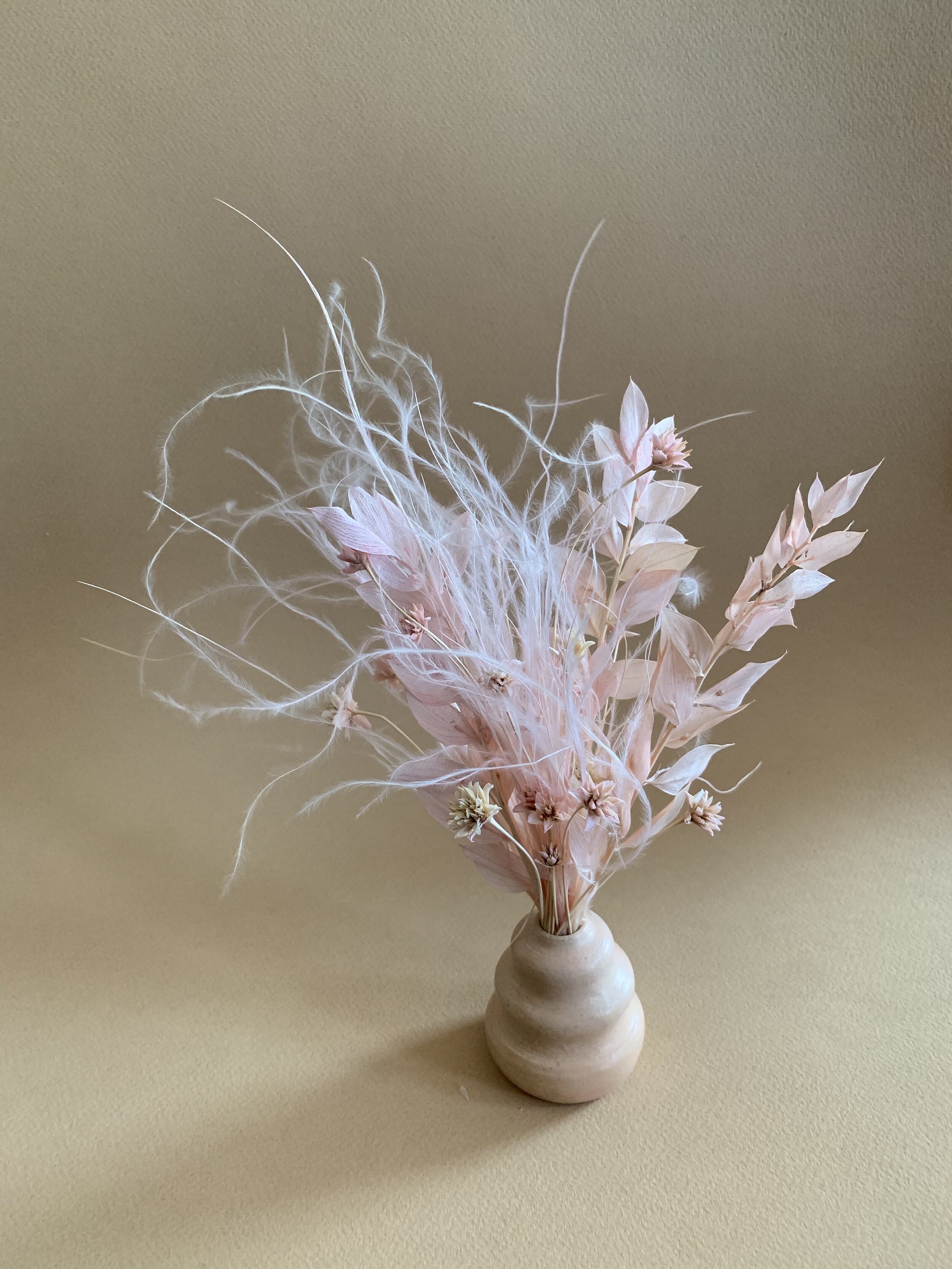 Blush Ridged Vase
