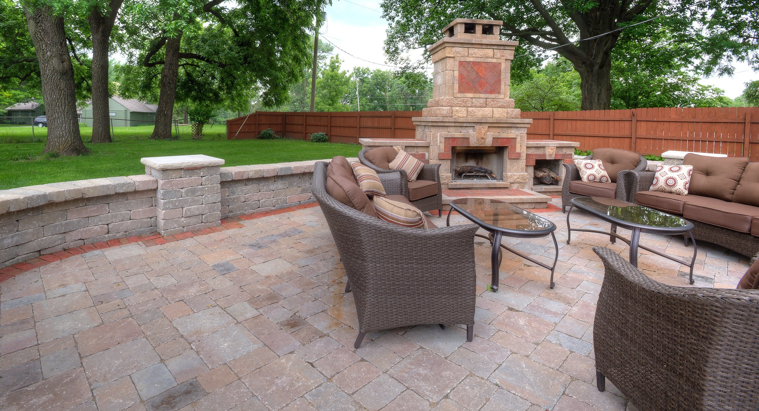 Need to remodel your backyard? We can help you build a beautiful fire place for a better living space.