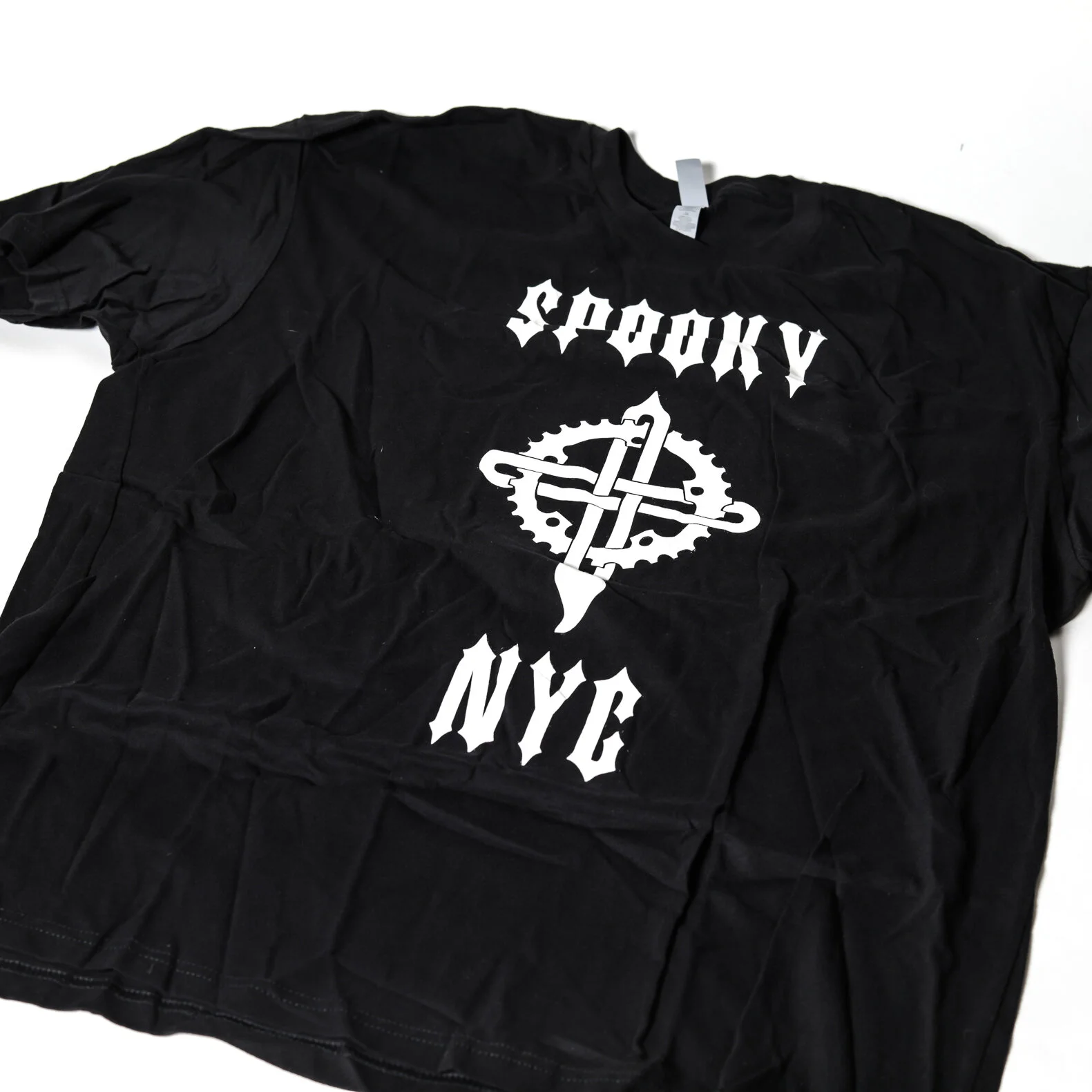 NEW) SPOOKY CYCLES NYC T-SHIRT, XL 