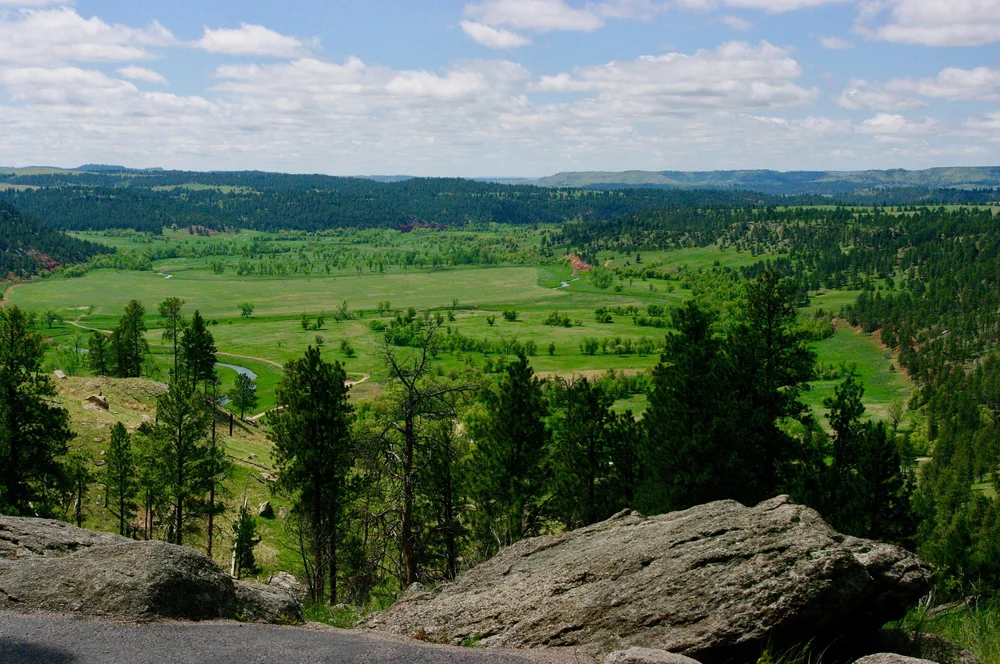 View of land around Devil's Tower