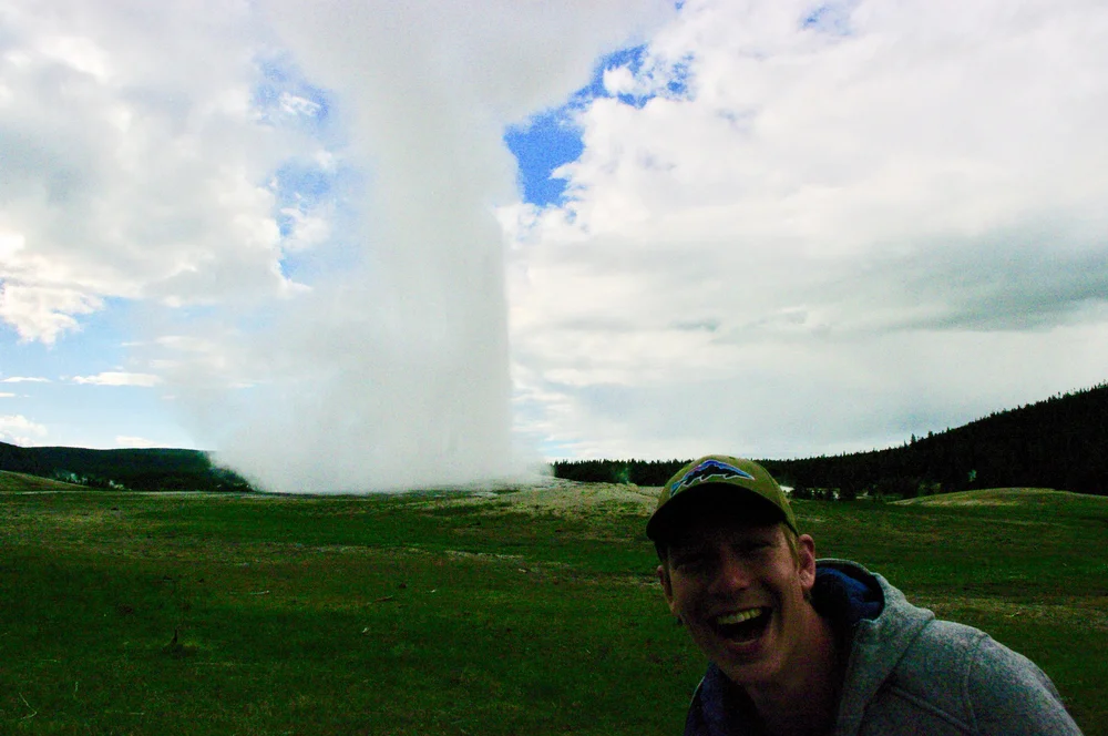 Ike and Old Faithful