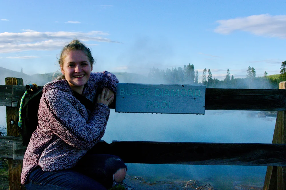 Me by the Sapphire Pool....this was my favorite hot spring