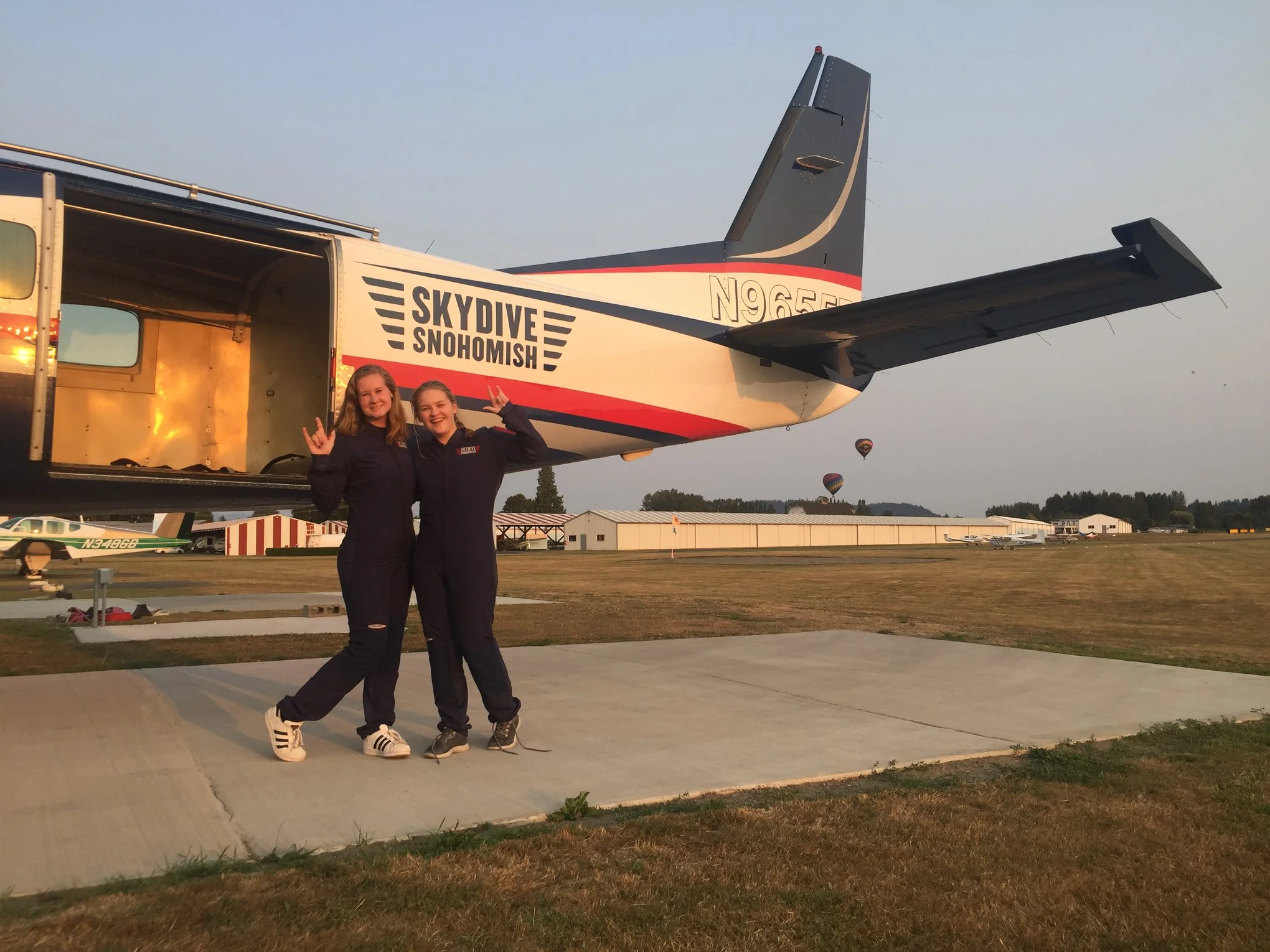 Taken after Esther and I went skydiving at Skydive Snohomish