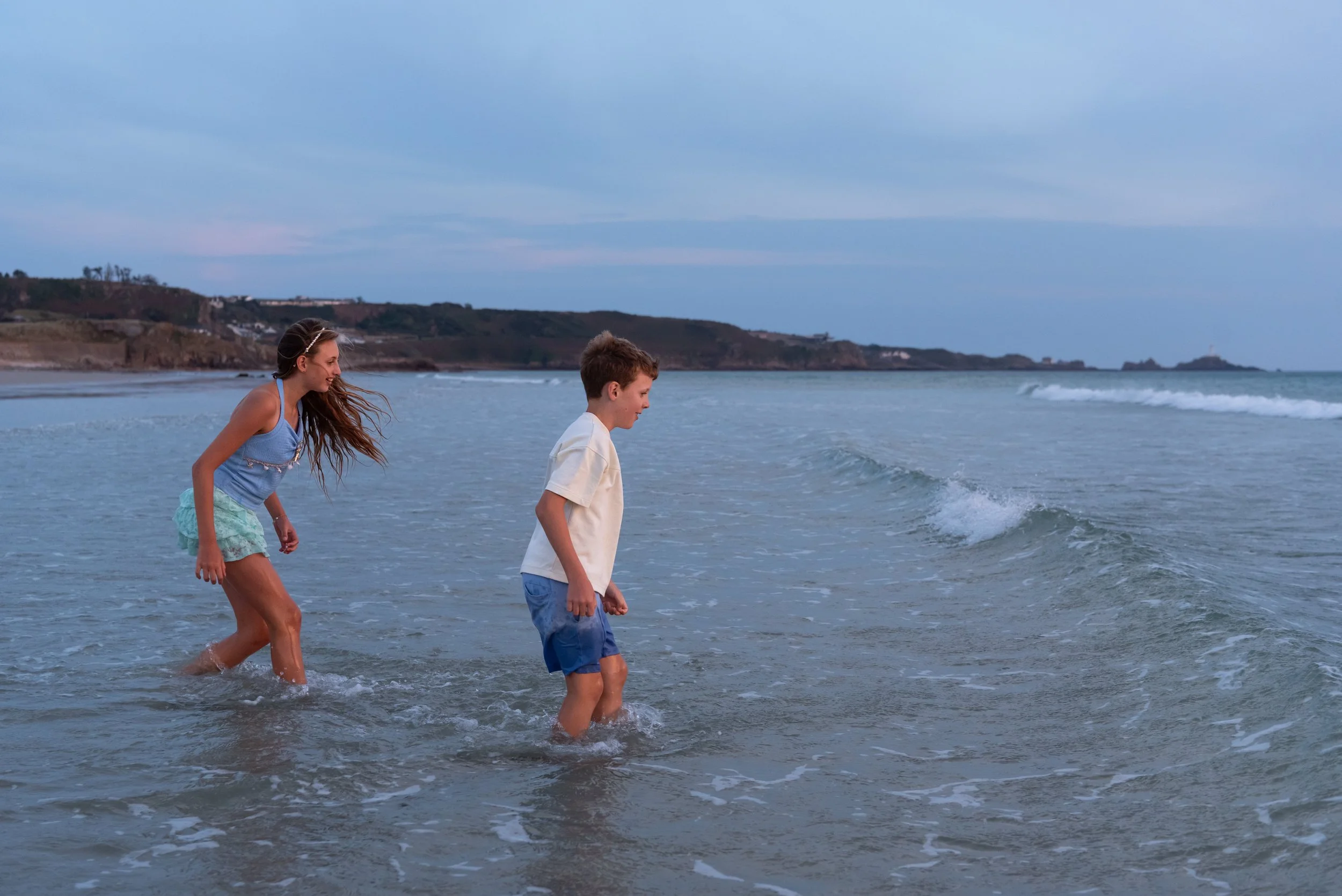 Jersey photographer - children at Le Braye
