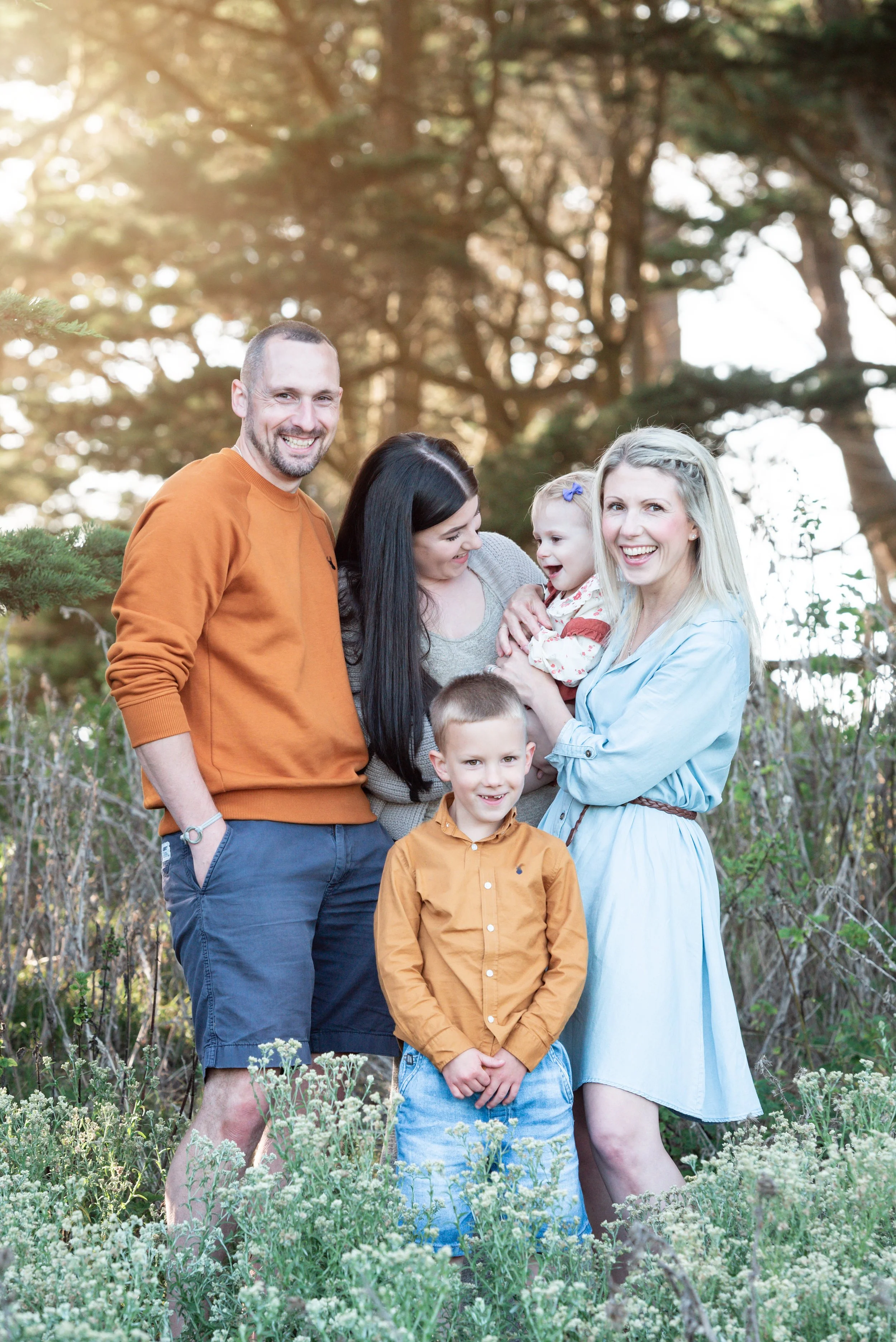 Jersey photographer: a family photoshoot on the West Coast