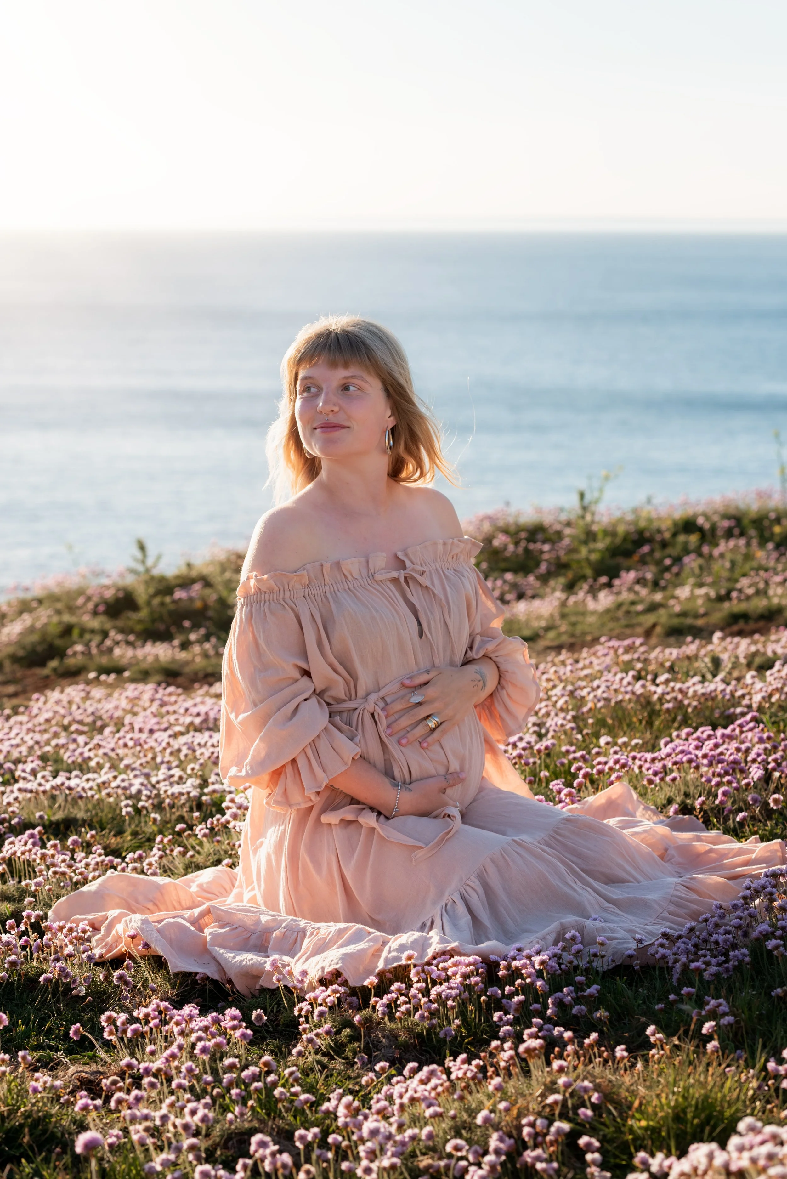 Jersey photographer - maternity session on west coast