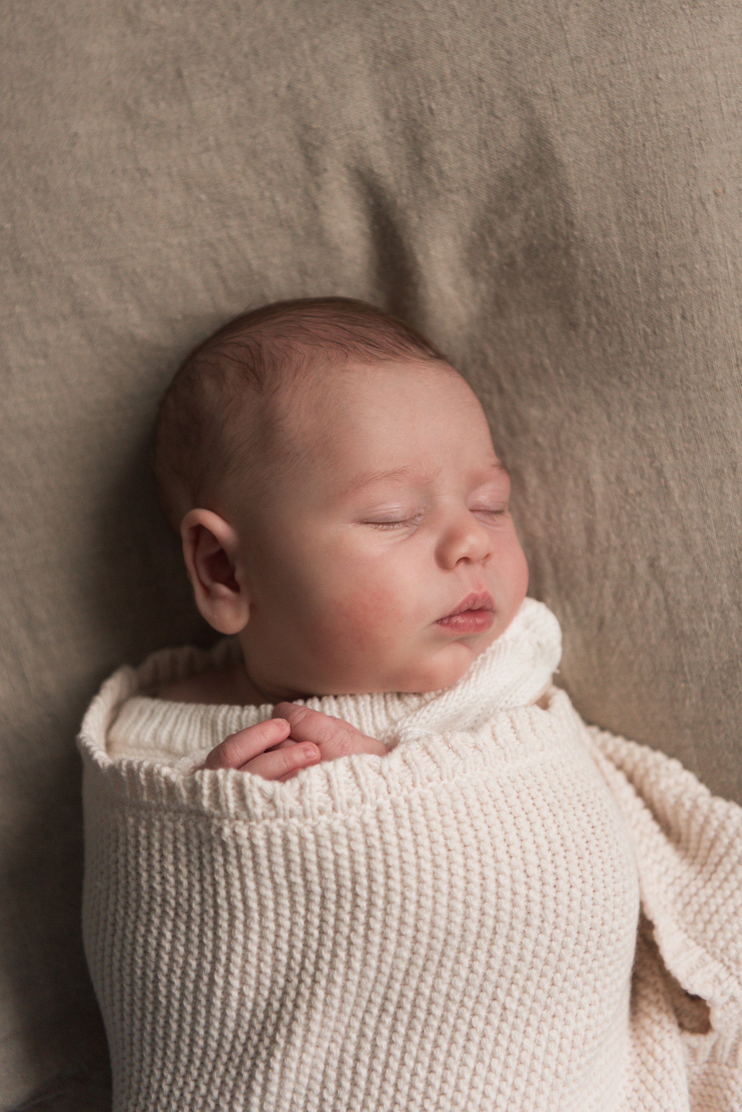 Jersey photographer - newborn at home portrait