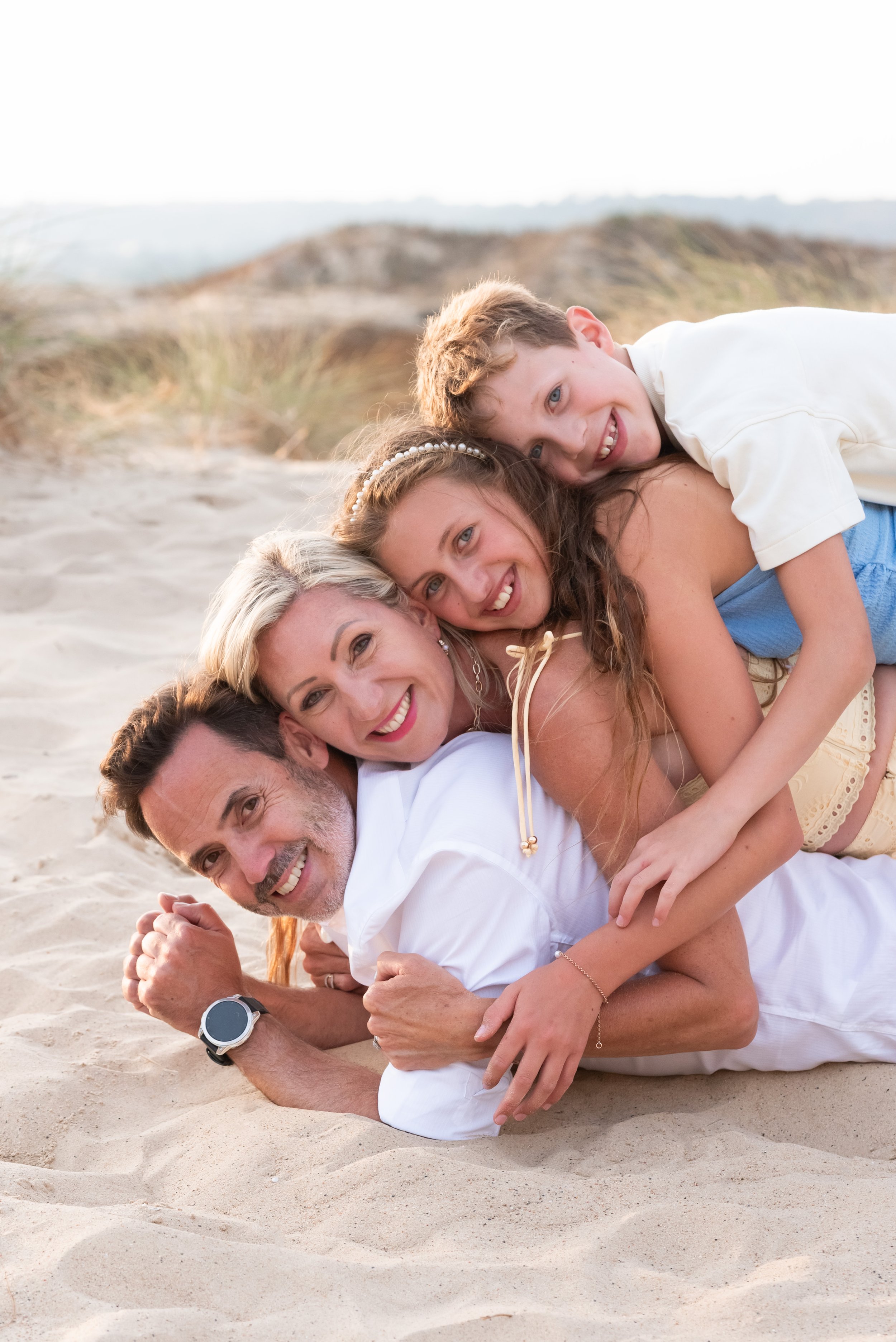 Jersey photographer - a summer sunset photoshoot in the dunes