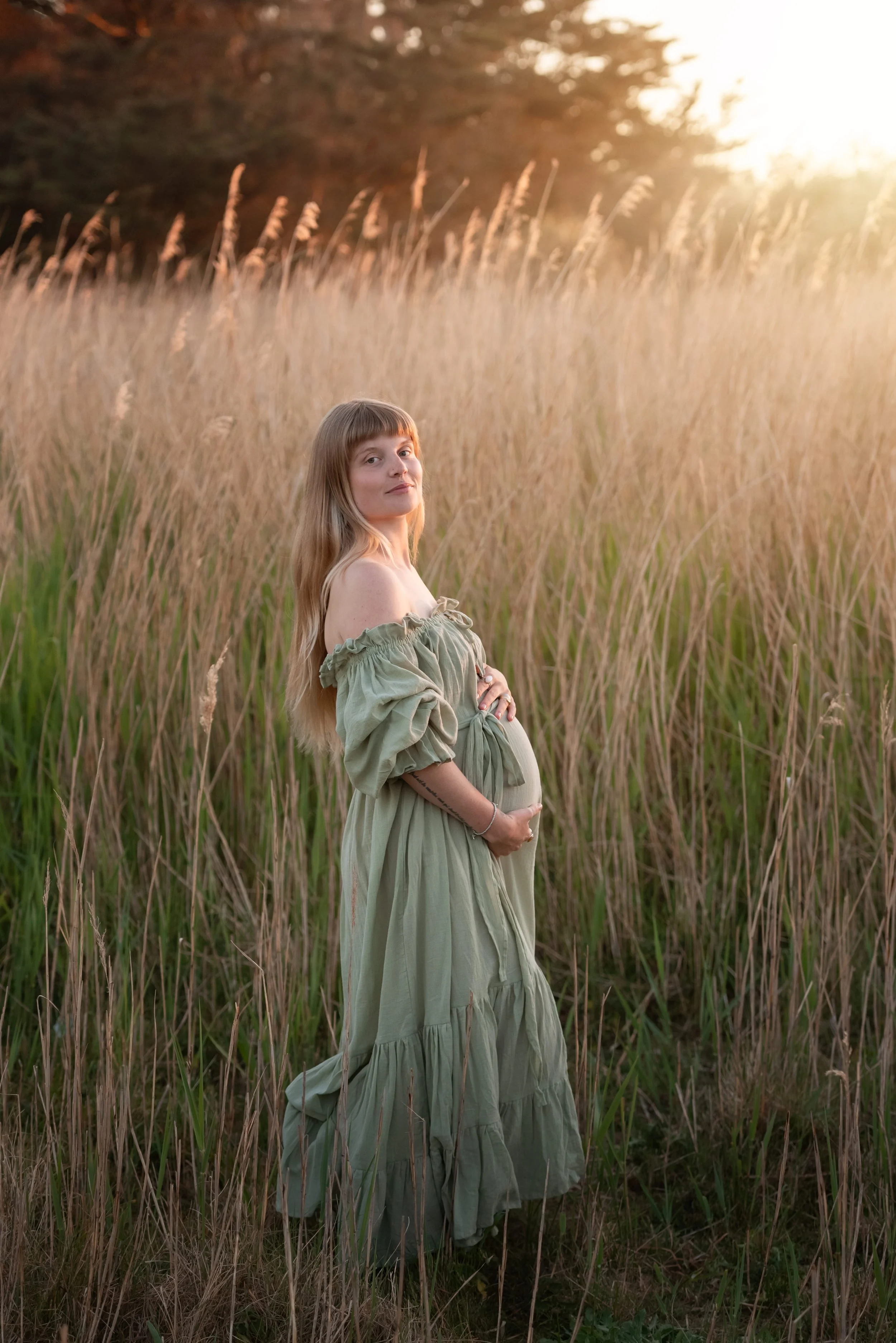 Jersey photographer - maternity portrait in St Ouens