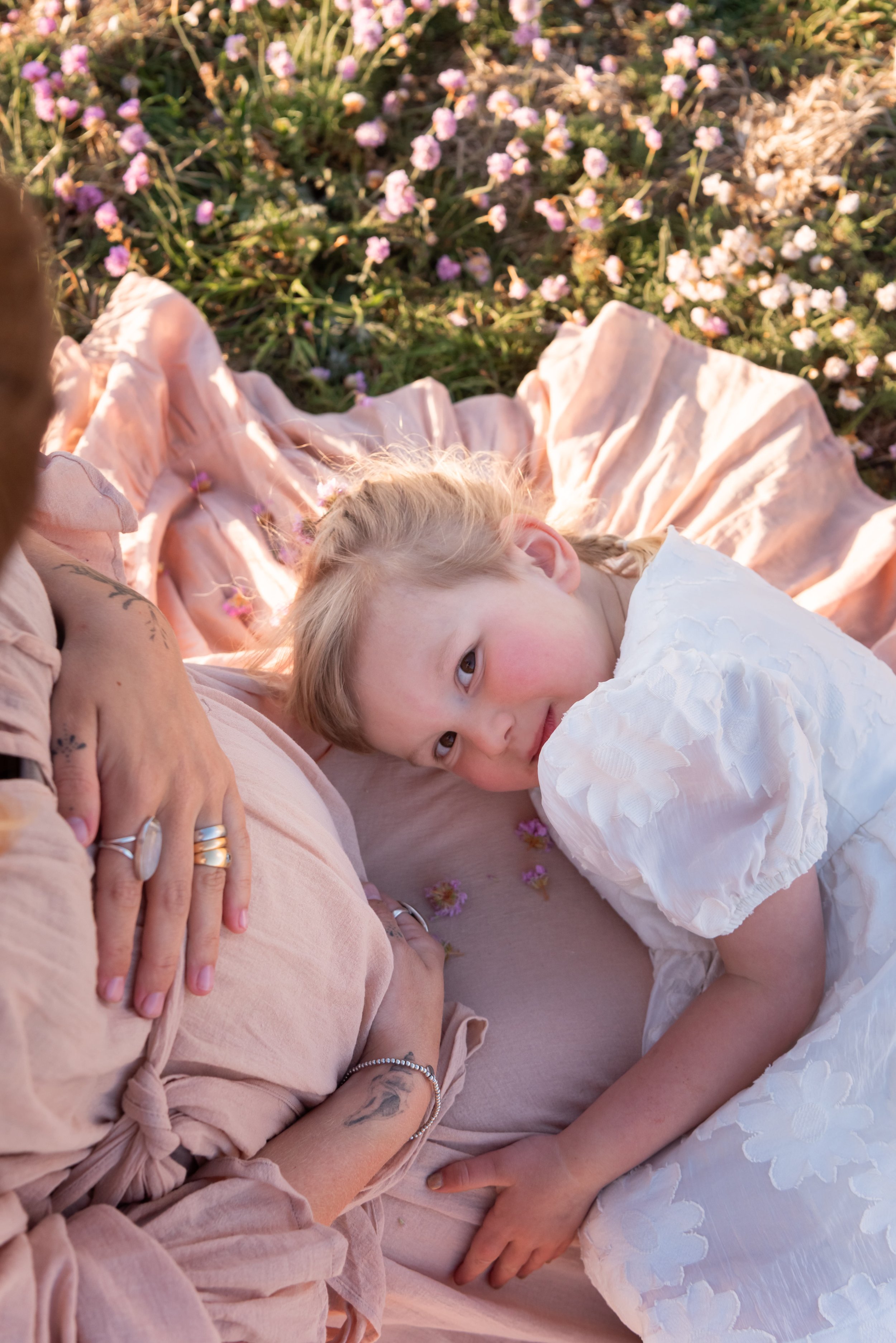 Jersey photographer - daughter on maternity shoot