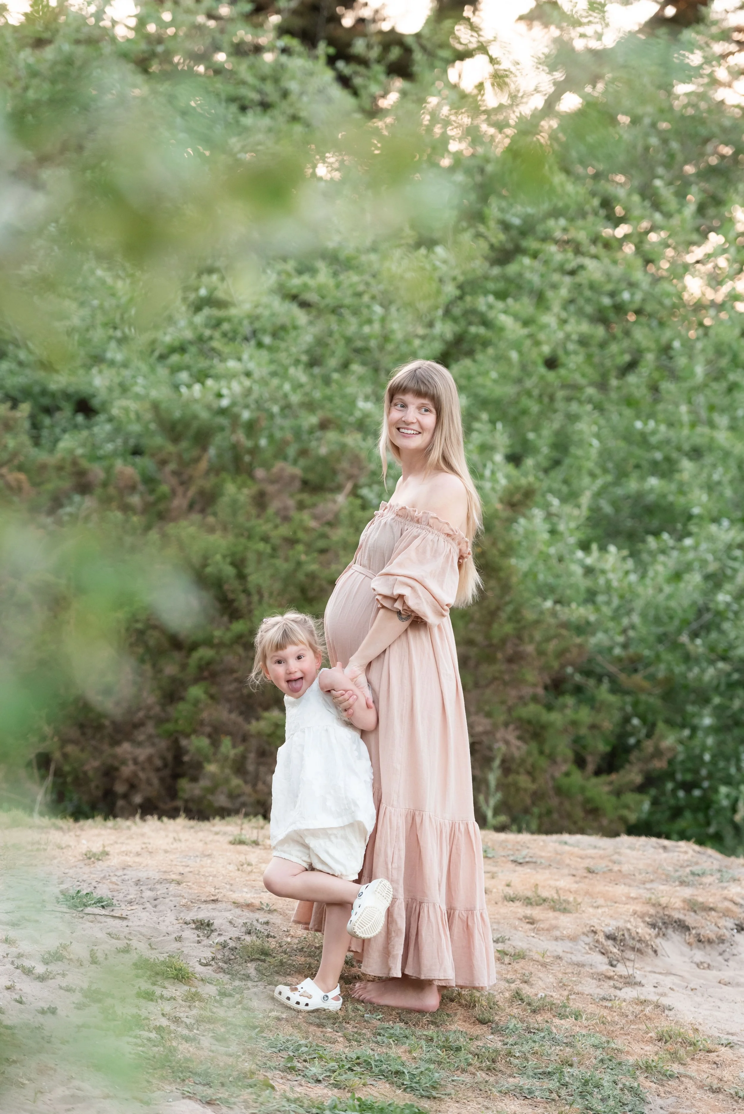 Jersey photographer - client dress at sunset