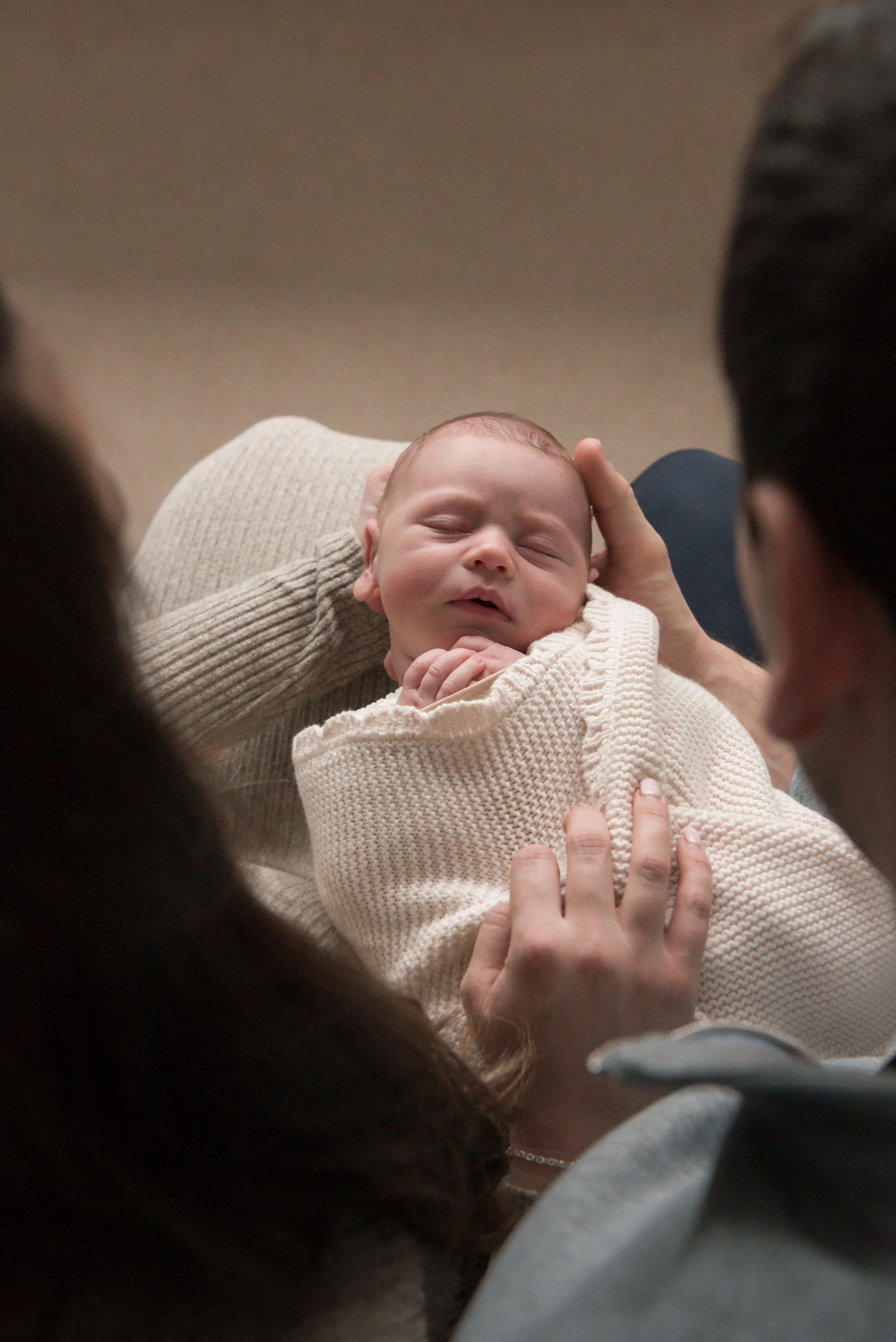 Jersey photographer - newborn girl at home