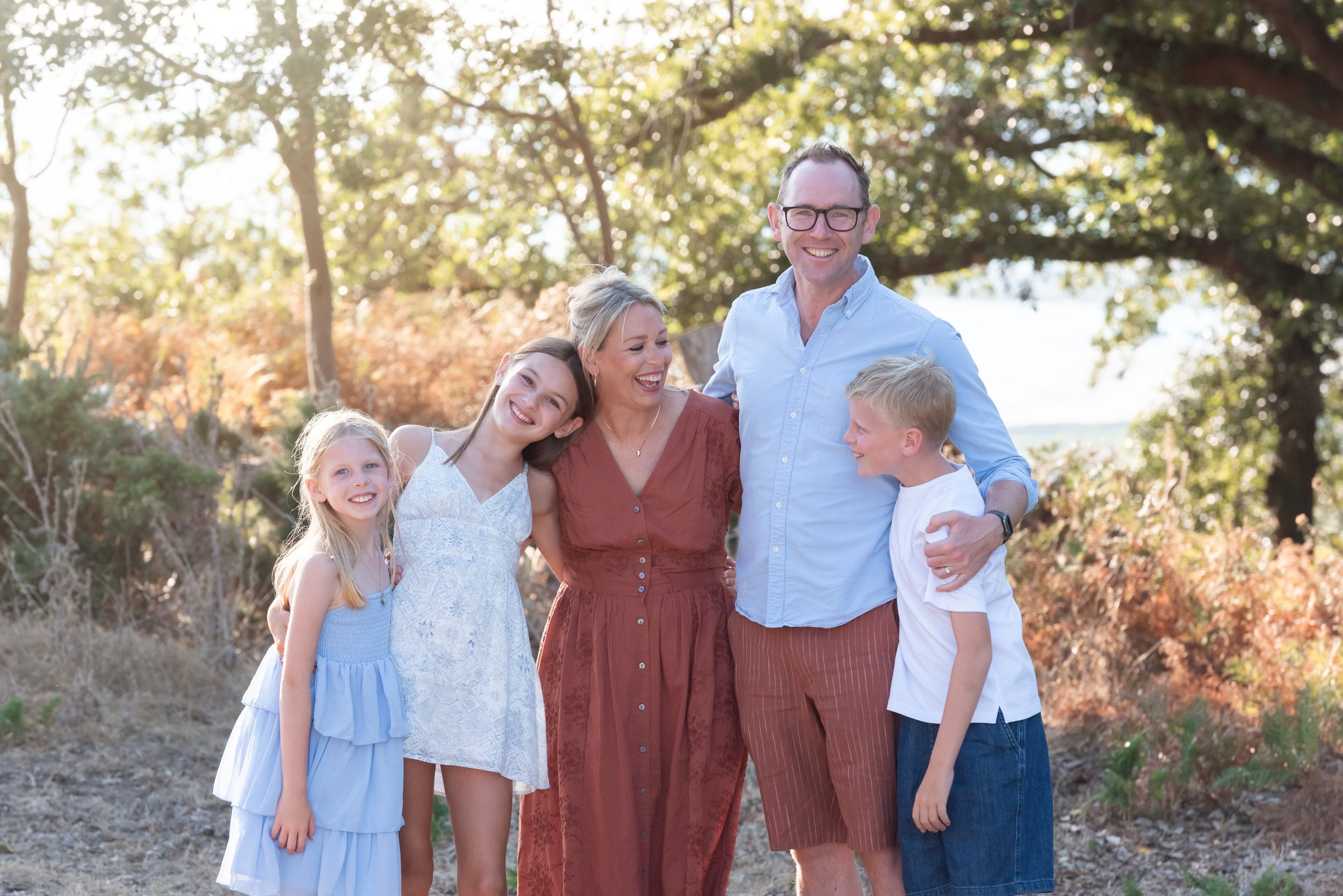 Jersey photographer - family sunset portrait