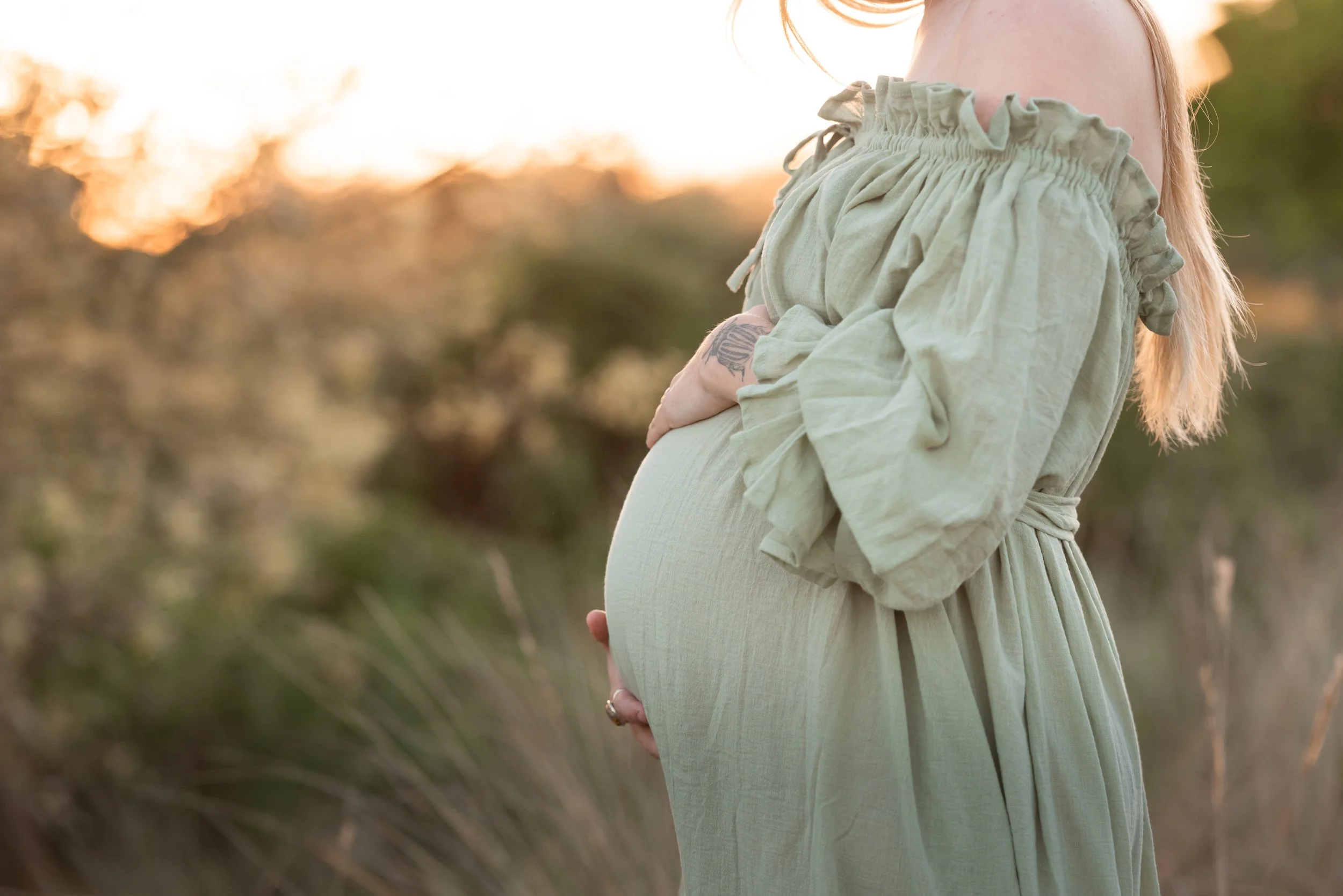 Jersey photographer - maternity sunset photoshoot