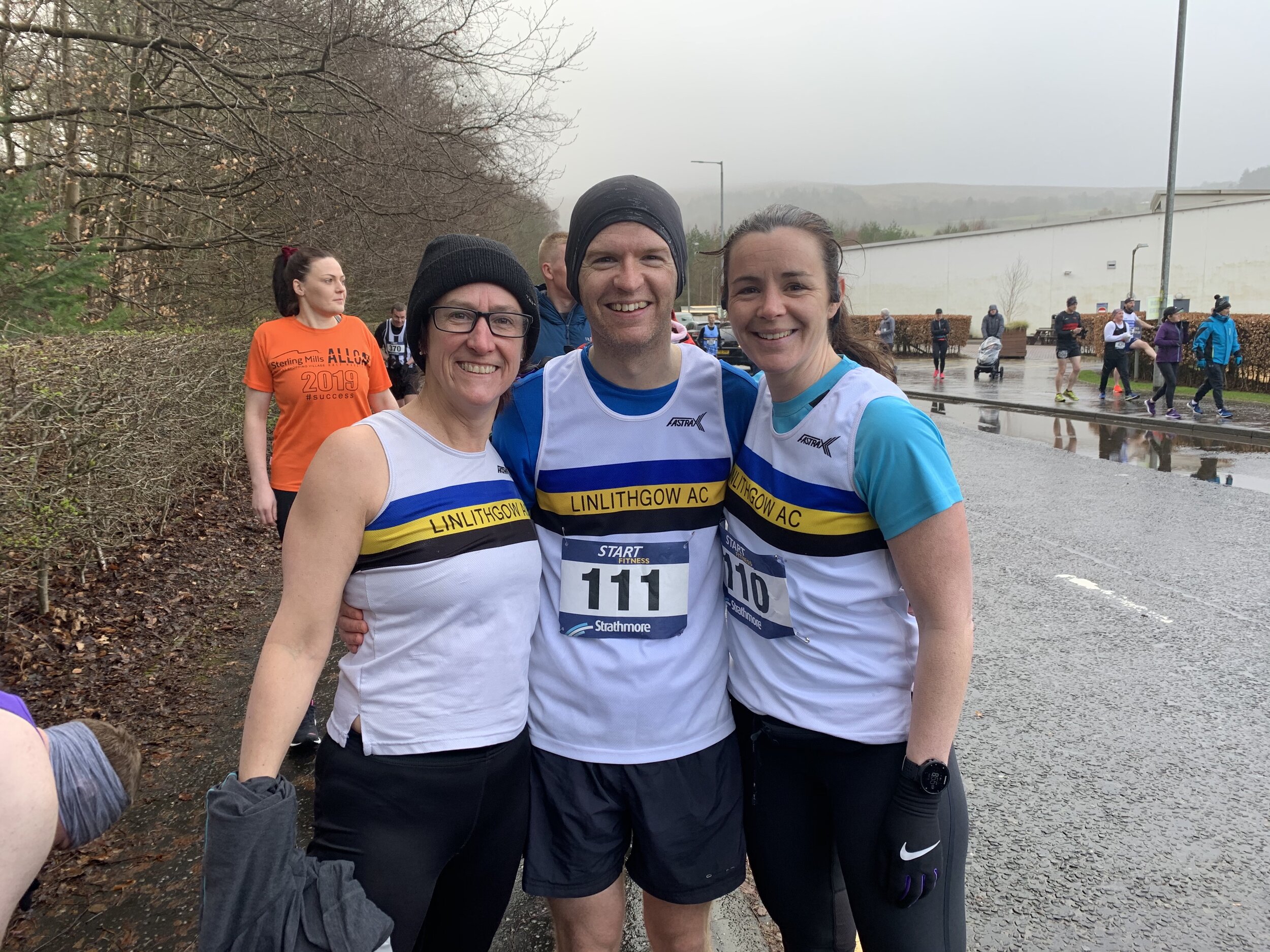 Jennifer, Martin and Karen at Balloch to Clydebank Half