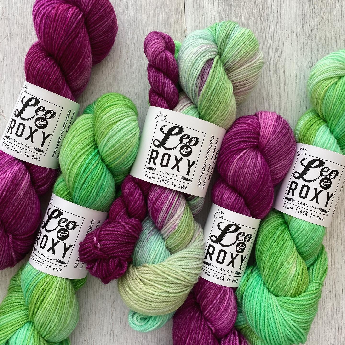 Here is the Knit City Montreal colourway for 2023. We&rsquo;ll have full sized skeins &amp;  sock sets!

Just 2 more sleeps!! Who&rsquo;s excited? 

#leoandroxyyarnco #colourfulyarn #brightyarn #indiedyer #handdyedyarn #indiedyersofinstagram #indiedy