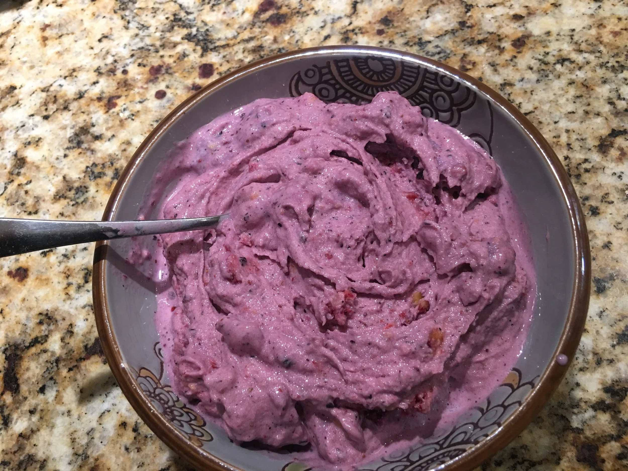 Goat Protein And Berry Ice Cream