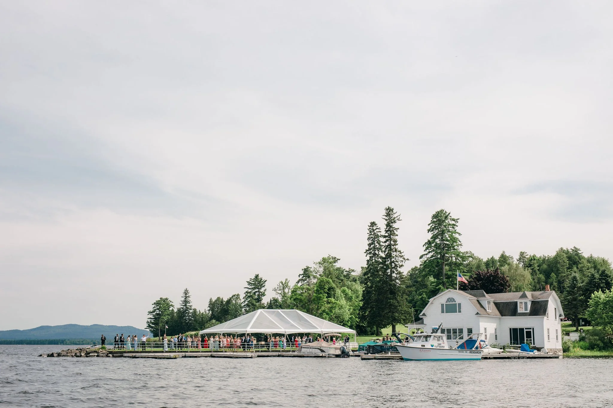Valcour Boathouse &amp; Inn Wedding on Lake Champlain // Eliza &amp; Sean