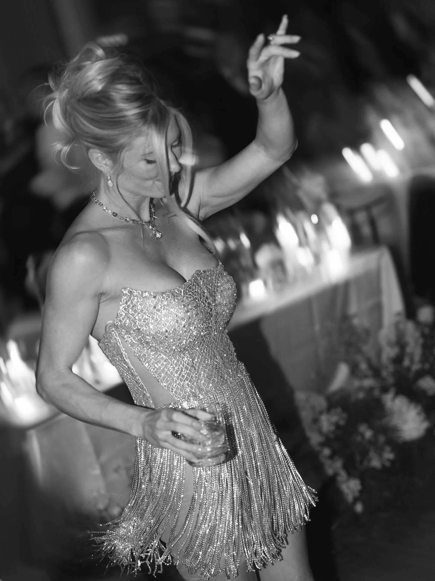 My jaw was on the floor when Haddie showed me her reception look. A dress made entirely of crystals!!

Updo by @tatiana__irving 
Jewels by @mimisojewelry 
Music by @westcoastmusicevents &amp; groom @robsechan who gave quite the iconic performance dur