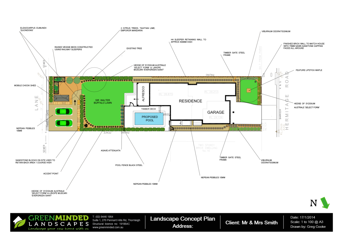 Example Landscape Concept Plan