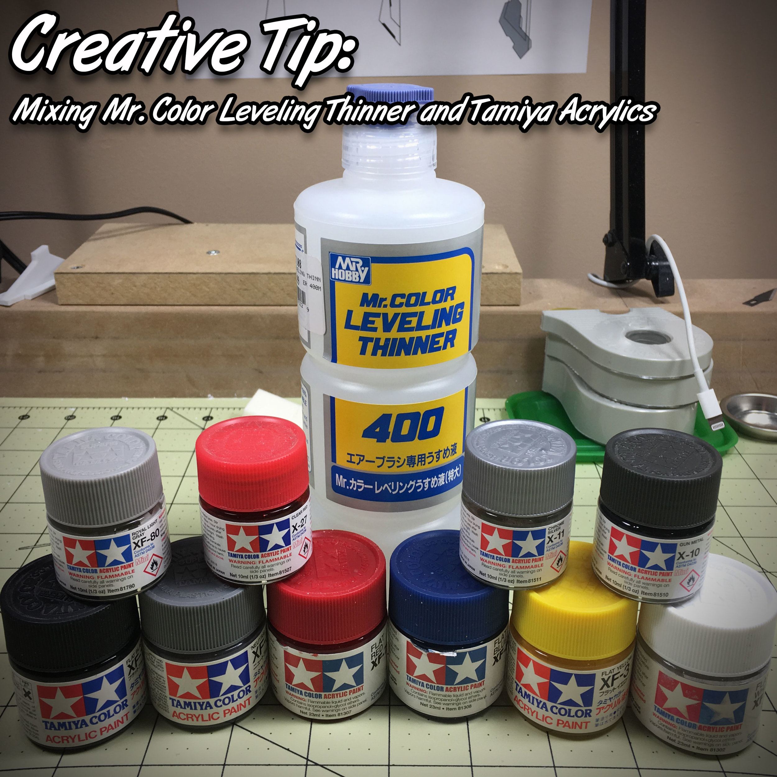 Creative Tip: Mixing Mr. Color Leveling Thinner with Tamiya