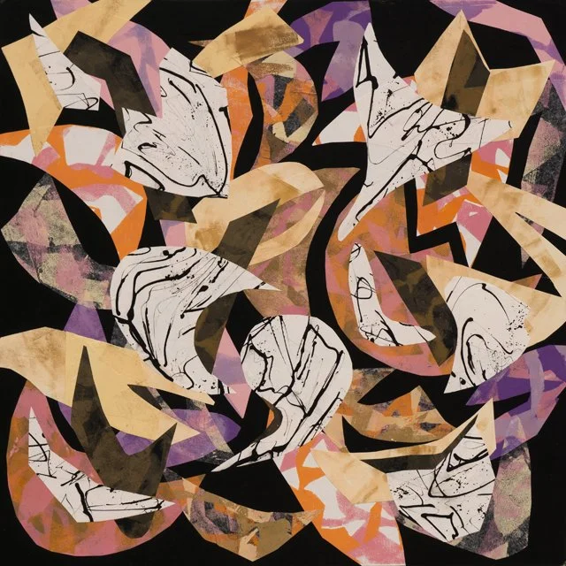   In the Wind     36” x 36”    Mixed Media on Wood Panel 