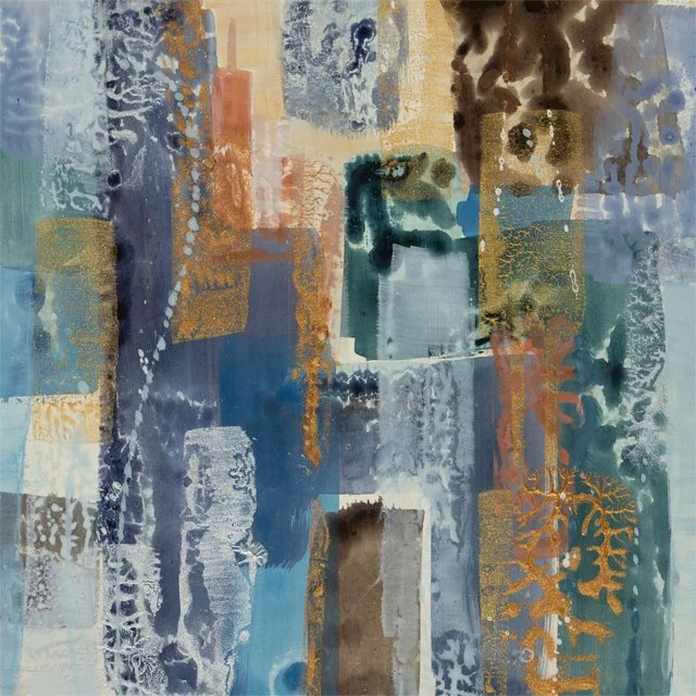   Coastal Surge     12” x 12” x 1.5”    Mixed Media on Wood Panel 