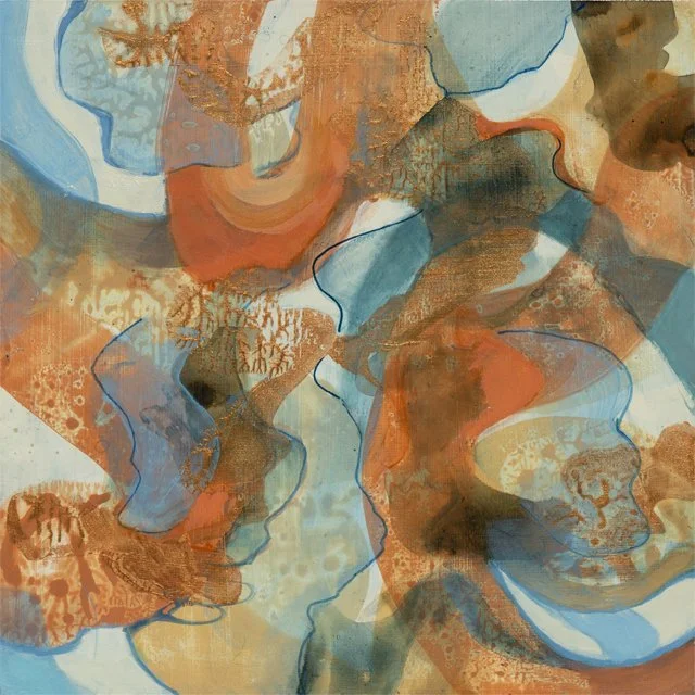   Monarch Migration     12” x 12” x 1.5”    Mixed Media on Wood Panel 