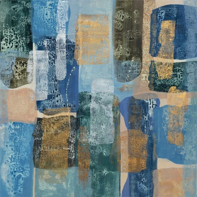   Six Degrees of Separation     36” x 36” x 1.5”    Mixed Media on Wood Panel 