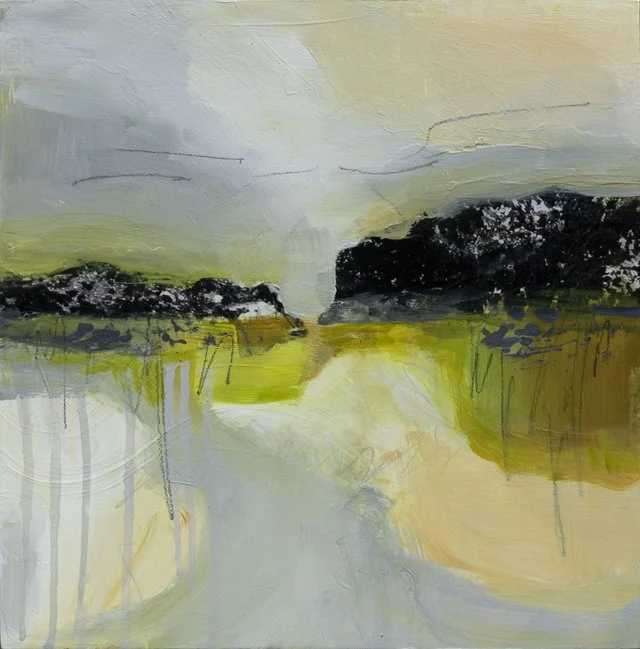   Daybreak     12” x 12” x 1.5”    Mixed Media on Wood Panel     SOLD  