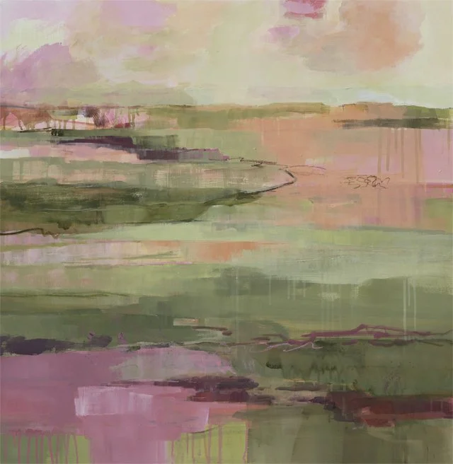   Sea of Blooms     36” x 36” x 1.5”    Mixed Media on Wood Panel 