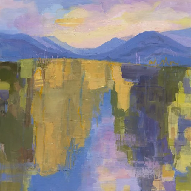   Water's Edge     24" x 24" x 1.5"    Mixed Media on Wood Panel 