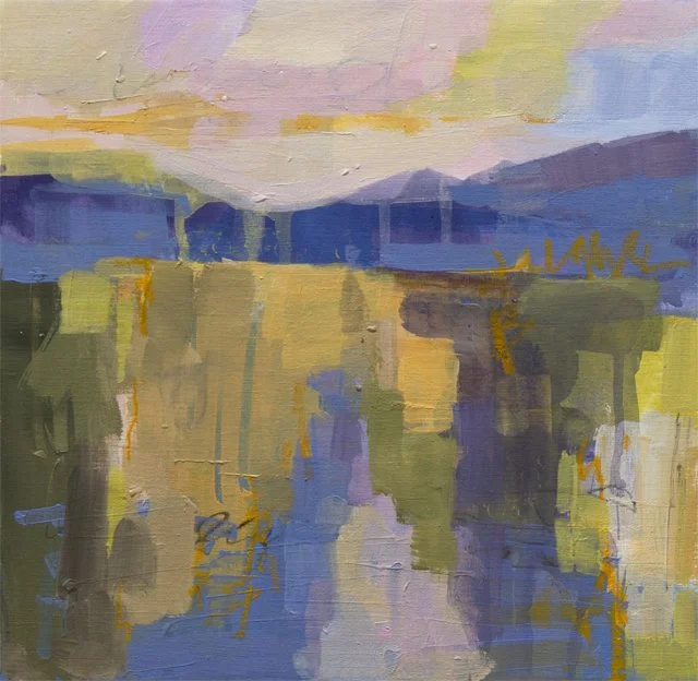   Nothing Gold Can Last     12" x 12" x 1.5"    Mixed Media on Wood Panel 