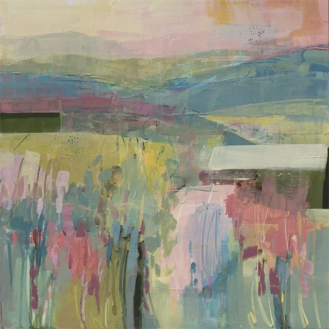   From Bud to Grape     24" x 24"    Mixed Media on Wood Panel   SOLD  