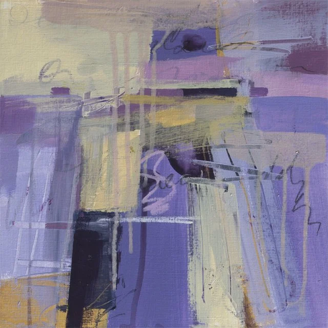   Sweet Summer Hues     12" x 12"    Mixed Media on Wood Panel 