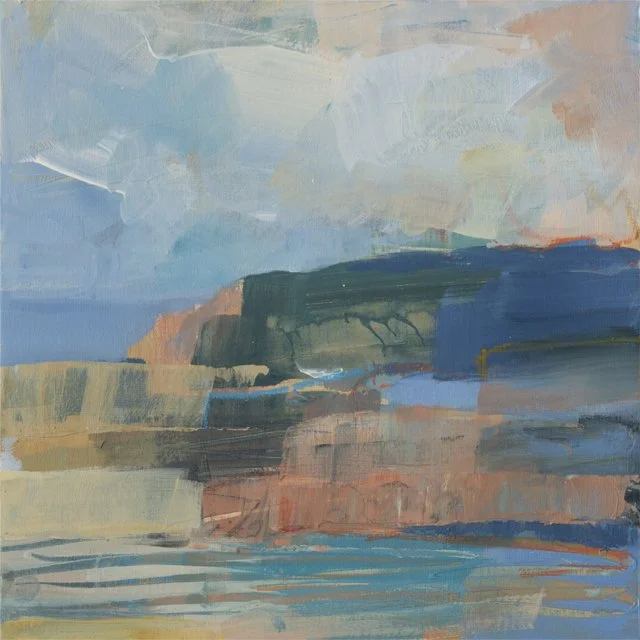   At Low Tide     12” x 12” x 1.5”    Mixed Media on Board 