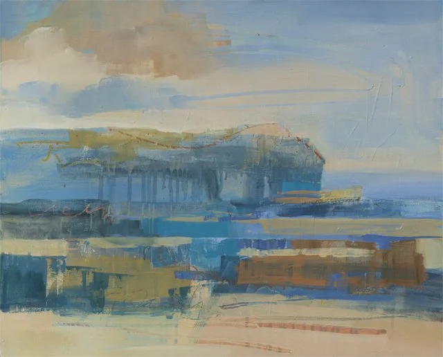   Beneath the Waves     24” x 30” x 1.5”  Mixed Media on Board 